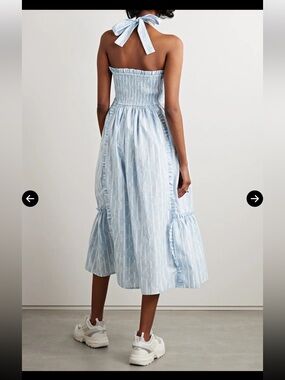 Batsheva Laura Ashley  dress Light Blue Halter Sundress